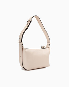 SCULPTED ROUND BAG WITH LOGO TAG, BALLET, hi-res