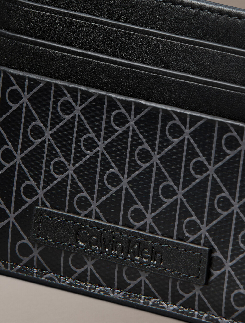 Allover Monogram Logo Card Holder, Black_, hi-res