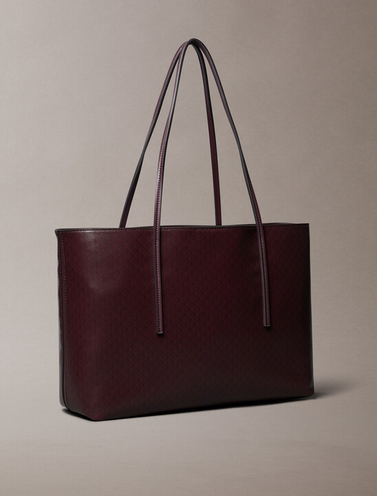 Allover Monogram Logo Tote Bag with Pouch