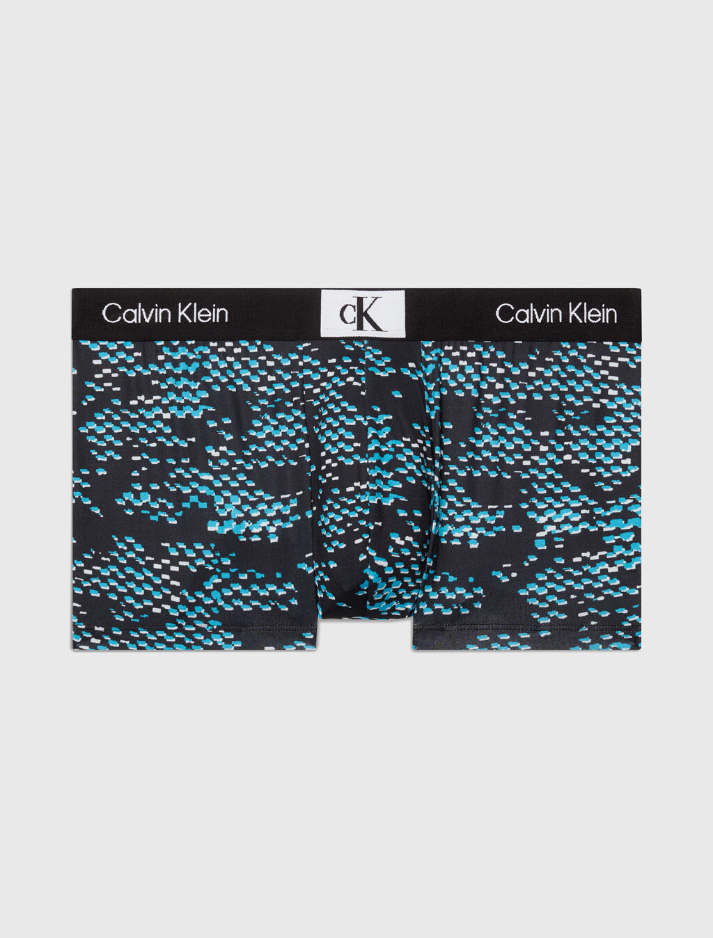CALVIN KLEIN 1996 MICRO LOW RISE TRUNKS, BLACK PRINT/BLK, hi-res