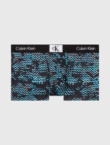 CALVIN KLEIN 1996 MICRO LOW RISE TRUNKS, BLACK PRINT/BLK, hi-res