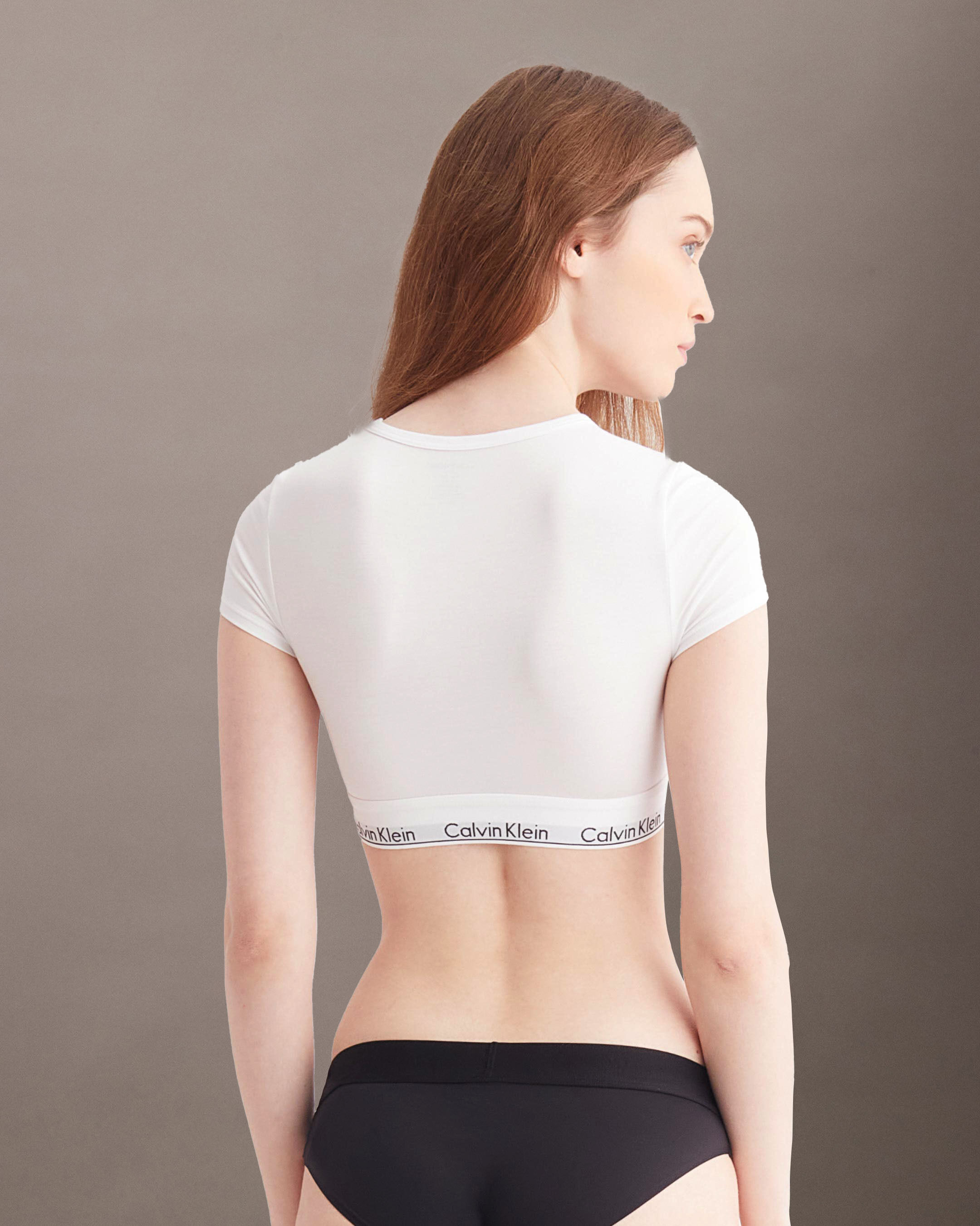 Modern Cotton T Shirt Bralette white Calvin Klein Malaysia