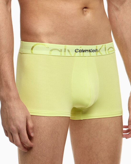EMBOSSED ICON MICROFIBER LOW RISE TRUNKS