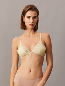 CK Adore Lace Triangle Bra, Ivory, hi-res