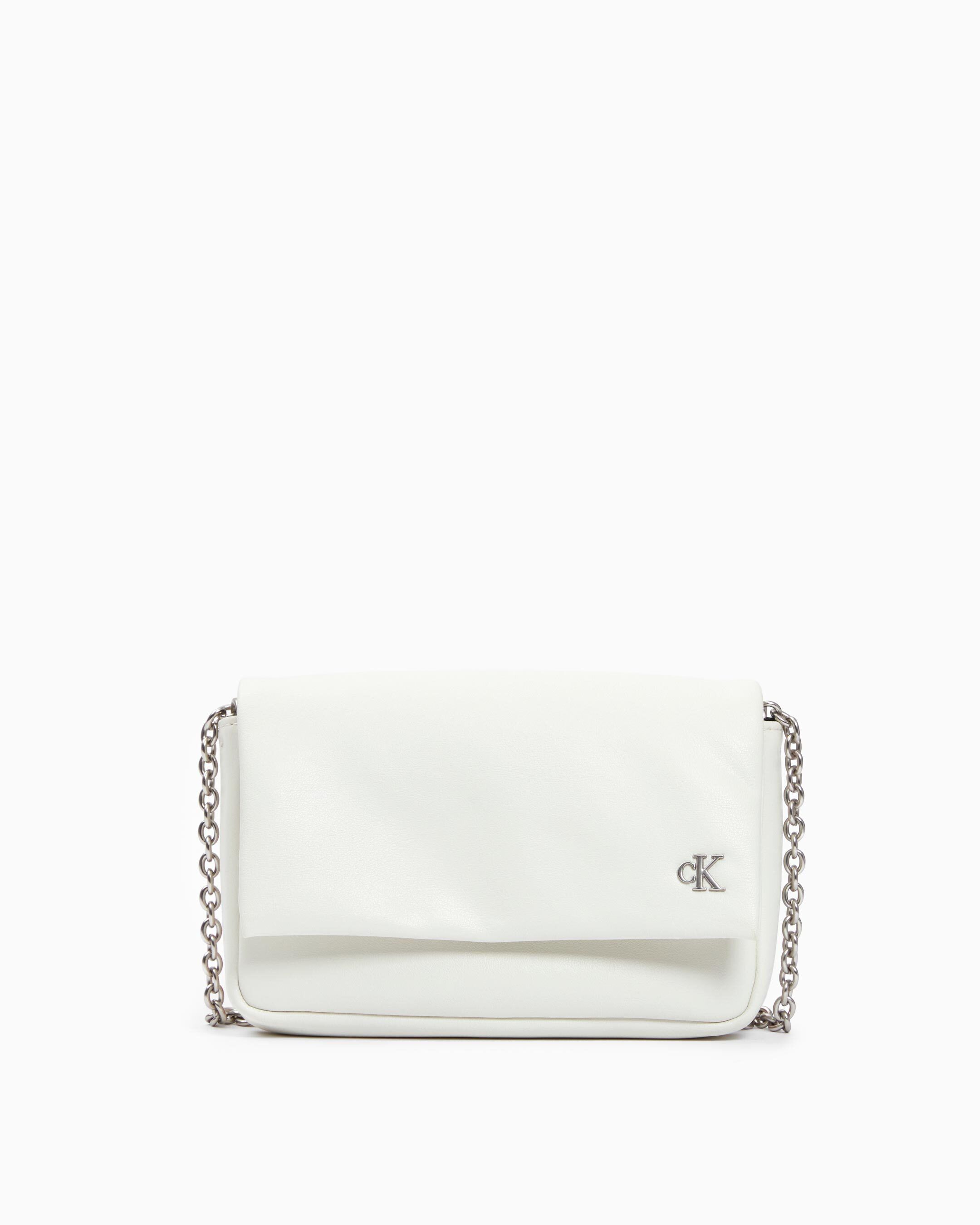 Micro Monogram Chain Crossbody Phone Wallet white Calvin Klein