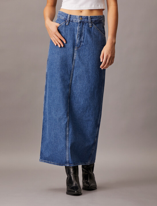 Denim Maxi Skirt