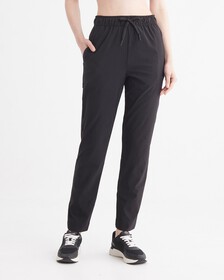 Essentials Woven Taper Pants, BLACK BEAUTY, hi-res
