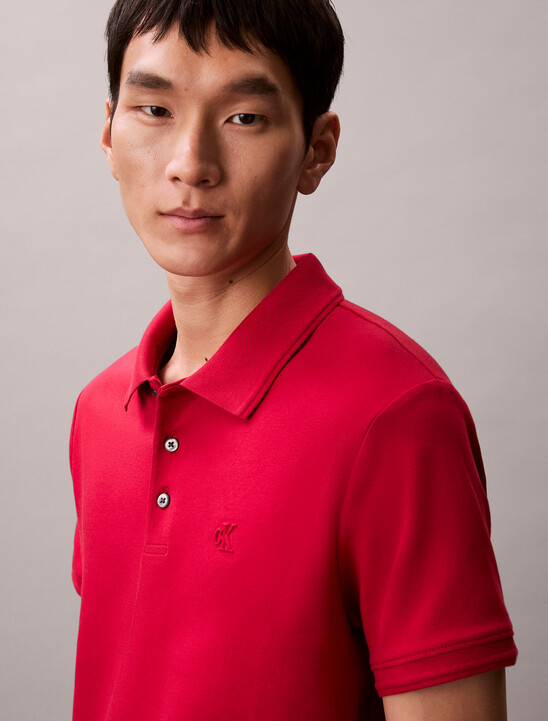 Luxe Tipped Slim Polo