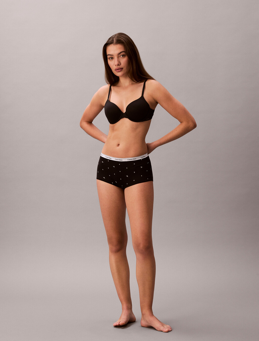 Modern Logo Hipster Panty, Seeing Stars BLACK, hi-res