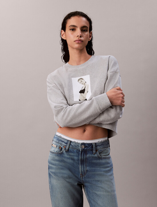 Kate Moss Terry Graphic Relaxed Sweatshirt