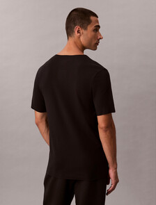 CK Black Cotton Stretch Tee, Black, hi-res