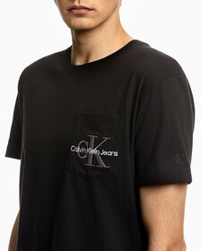 ORGANIC COTTON MONOGRAM POCKET TEE, Ck Black, hi-res