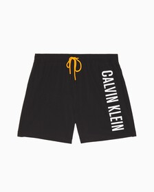 Dark Atoll Medium Drawstring Swim Shorts, Pvh Black, hi-res