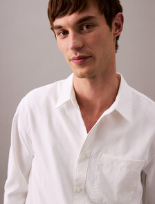 Technical Oxford Easy Care Shirt, Brilliant White, hi-res