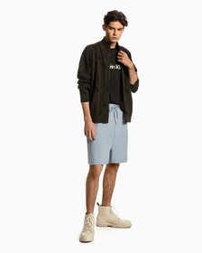CK All Over Print Zip-Through Sweater, Logo Aop Ck Black, hi-res