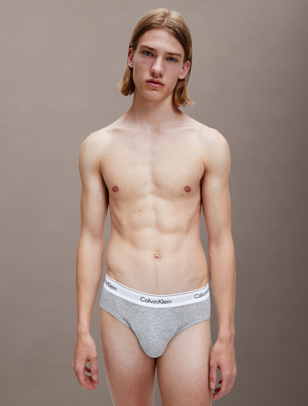 Icon Cotton Stretch Hip Brief - 2 Pack, 1 Grey Heather / 1 Black, hi-res