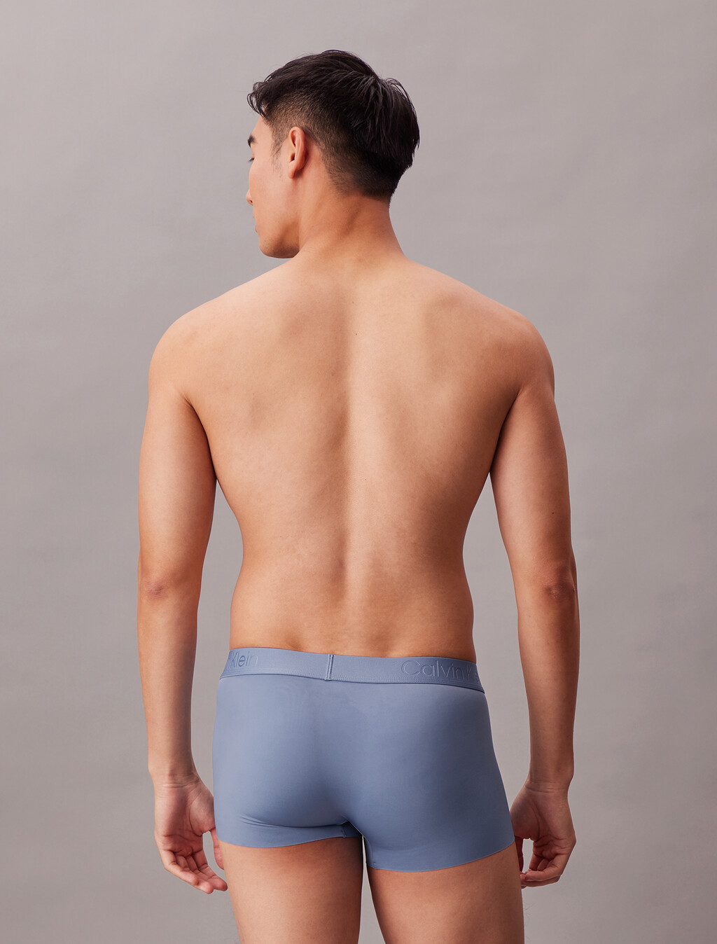 CK Black Microfiber Stretch Low Rise Trunk, Blue Tulip, hi-res