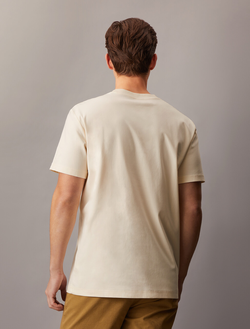 Soft Box Monogram Interlock Tee, Antique White, hi-res