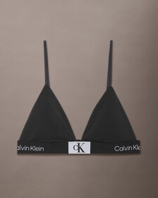 Calvin Klein 1996 Lightly Lined Triangle Bra, Black, hi-res