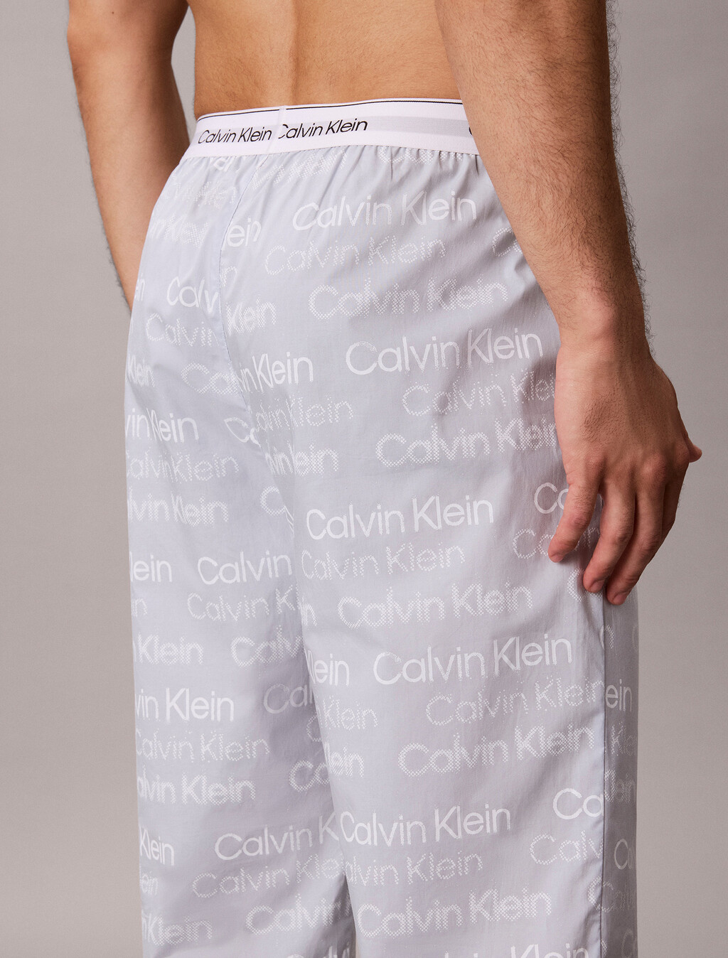 Cotton Poplin Sleep Pants, 21691 Sequin Logo Plein Air, hi-res