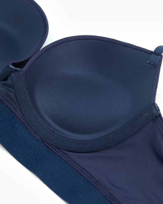 EMBOSSED ICON MICRO PUSH UP PLUNGE BRA
