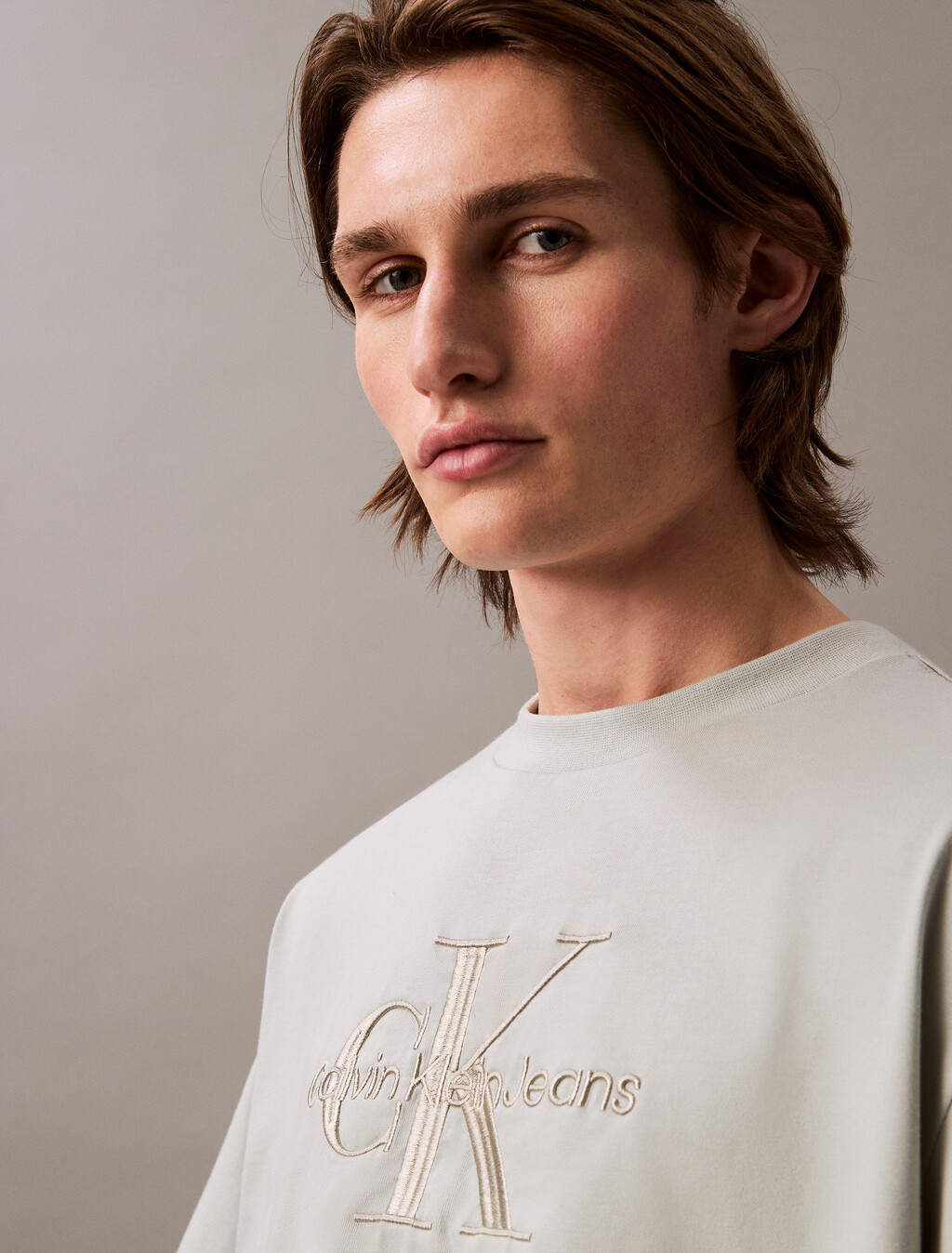 Relaxed Monogram T-shirt, Blue Blush, hi-res