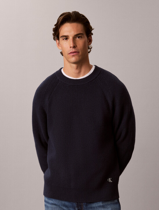 Wool Blend Ribbed Jumper