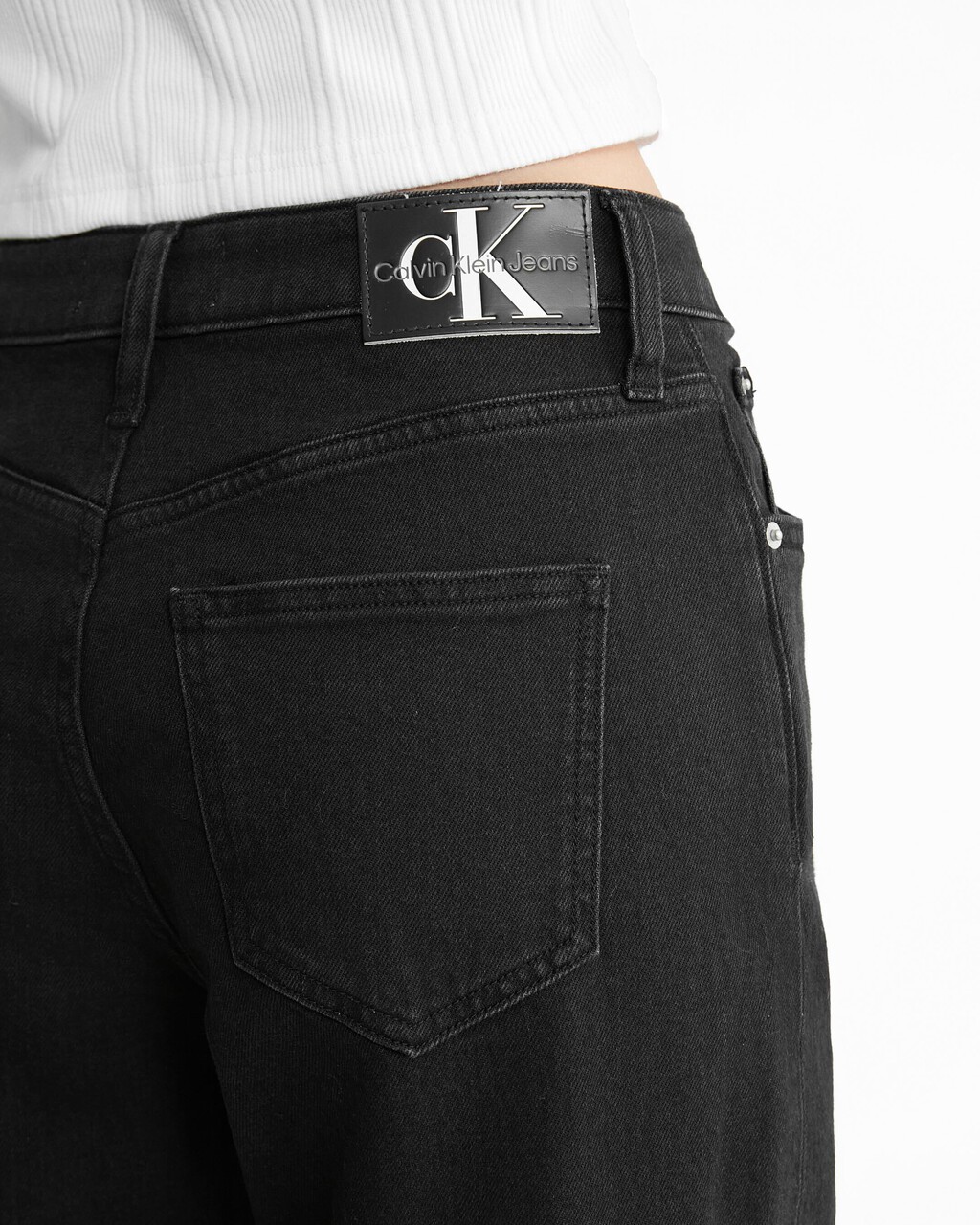 Sustainable 90S Straight Black Jeans, Denim Black, hi-res