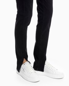 Ultimate Stretch Freefit High Rise Body Skinny Jeans, Washed Black Embro Logo Hem, hi-res