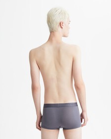 CK Black Ultra Soft Cashmere Low Rise Trunks, Sleek Grey, hi-res