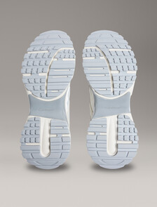Trailblazer &mdash; Mesh Mix Runner Trainers, Oatmeal/Marshmallow/Cloudburst, hi-res