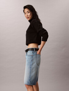 Relaxed Bermuda Denim Short, TINTED COYNE, hi-res