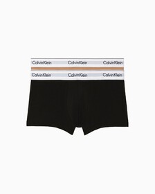 MODERN COTTON STRETCH TRUNKS 2 PACK, BLACK CEDAR, hi-res