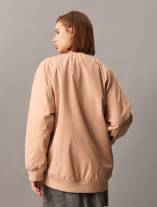 Long Padded Bomber Jacket, Tuscany, hi-res
