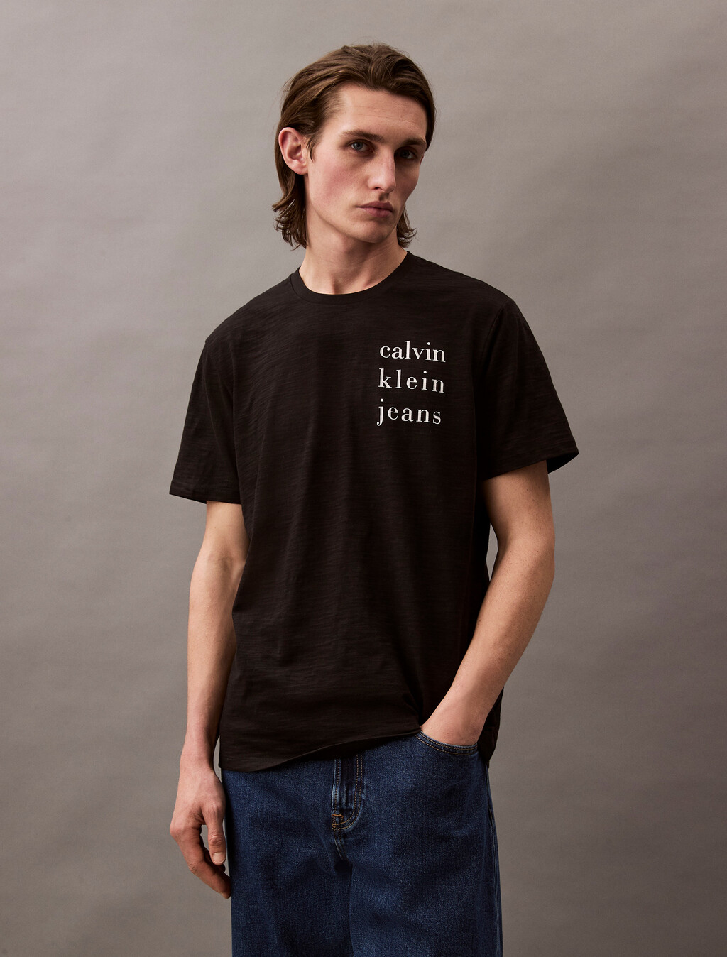 Logo T-shirt, Black, hi-res