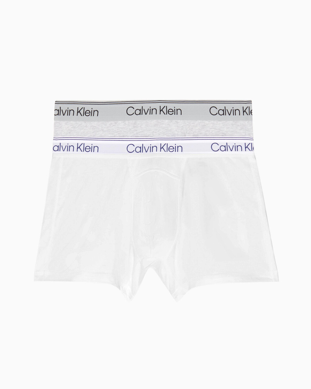 Athletic Cotton 2 Pack Trunks, ATHLETIC GREY HEATHER/WHITE, hi-res