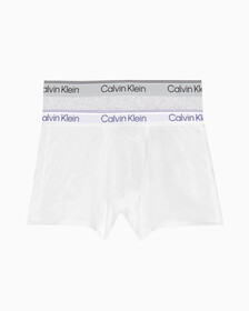 Athletic Cotton 2 Pack Trunks, ATHLETIC GREY HEATHER/WHITE, hi-res