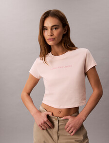 Institutional Baby Tee, Cloud Pink, hi-res