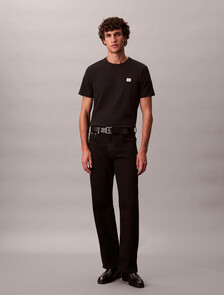 Monogram Patch Classic Tee, Black, hi-res