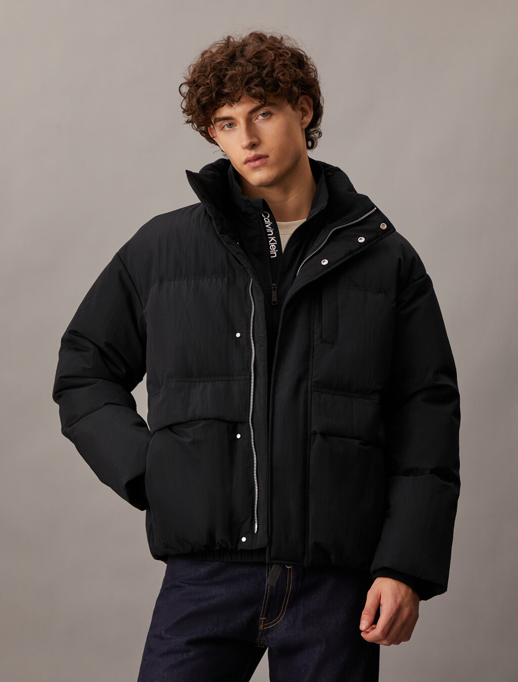Packable Down Jacket, Ck Black, hi-res