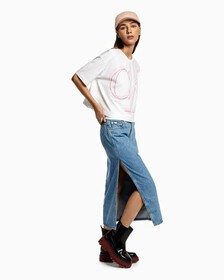 ILLUMINATED CK TEE, Bright White, hi-res