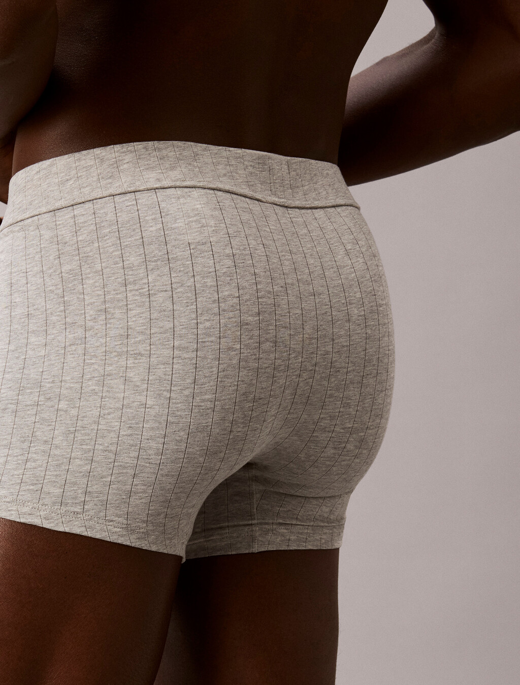 Trunks - Heritage Classic Cotton, grey heather w/ punch pink, hi-res