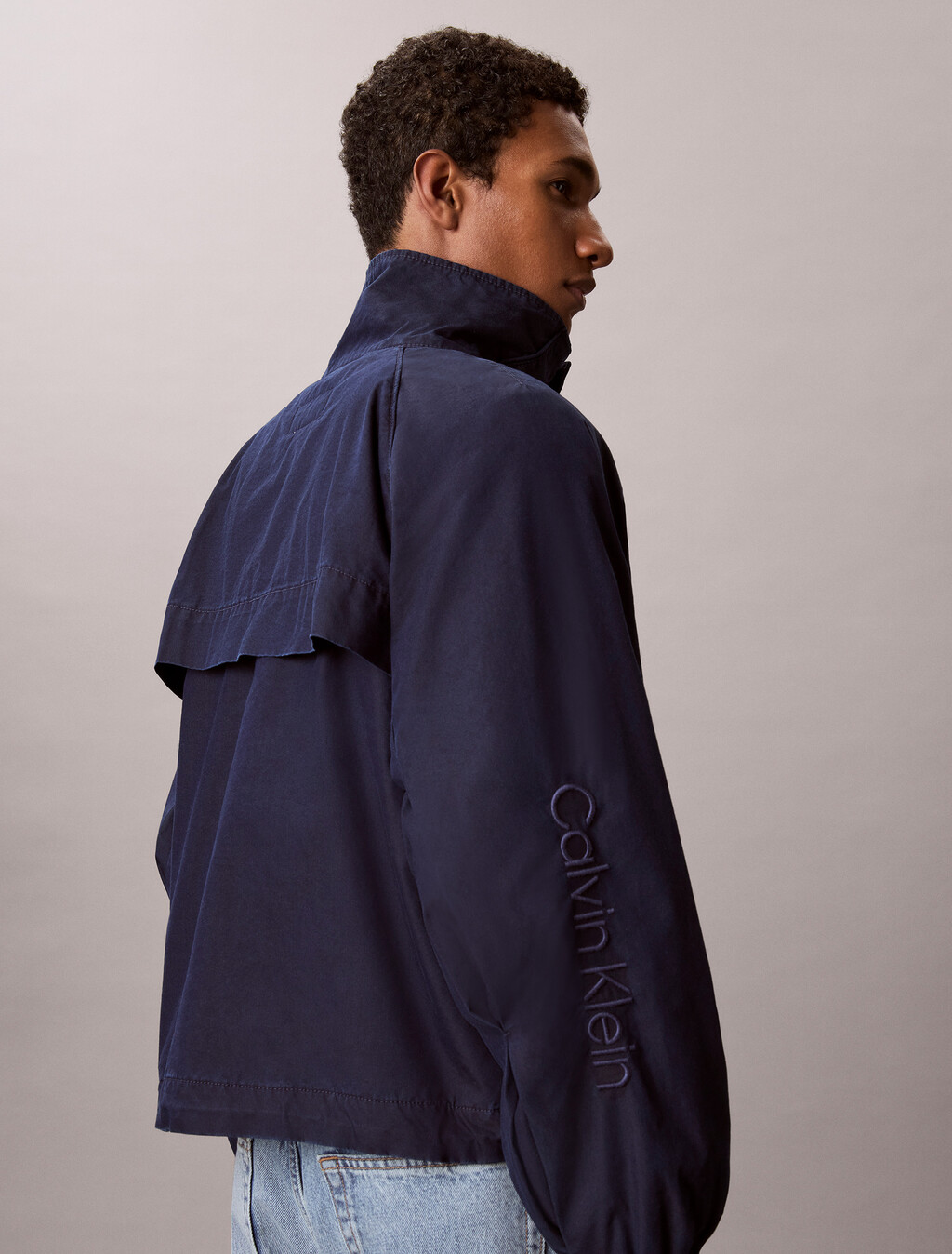 Nylon Denim Track Jacket, CHALLENGER, hi-res