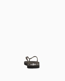 Delhi Monogram Beach Sandals, Black, hi-res