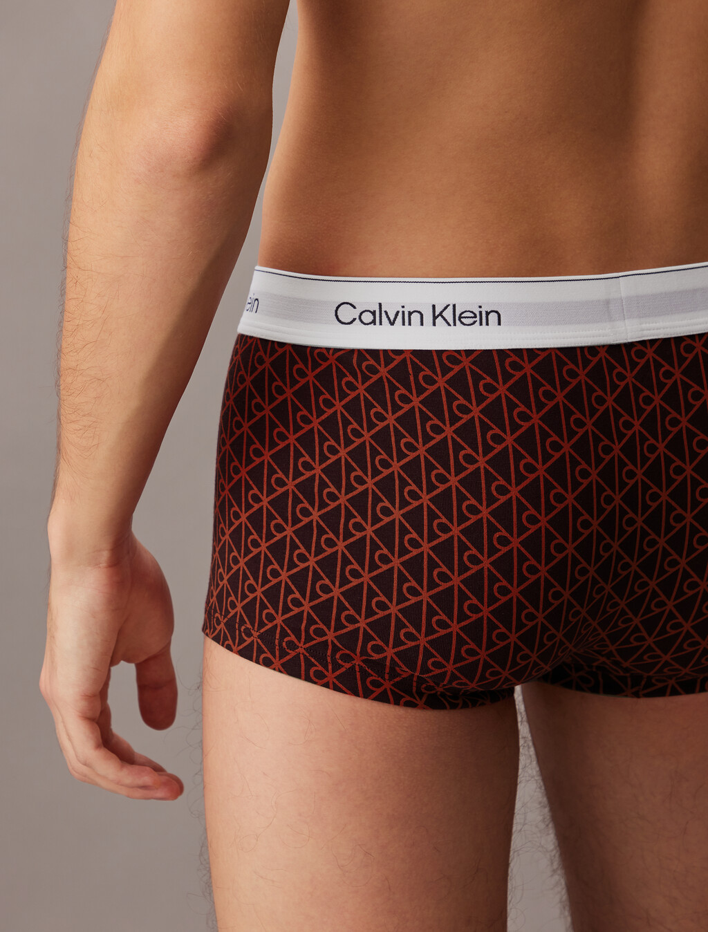 3 Pack Low Rise Trunks - Icon Cotton Stretch, Black/Seamless Emblem_Dark Berry/Adrenaline Rush, hi-res