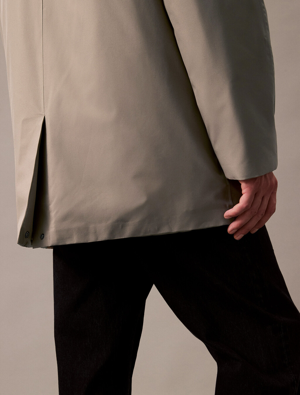 Heavyweight Mid Length Puffer Jacket, Brindle, hi-res