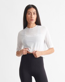 CK Sport Mesh Relaxed Tee, BRIGHT WHITE, hi-res