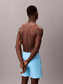 Medium Drawstring Swim Shorts - Intense Power, Chilly Blue, hi-res