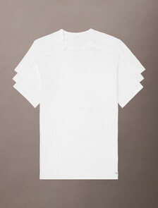 3 Pack Cotton Stretch Crewneck Tee, 3 WHITE (Legacy 100), hi-res