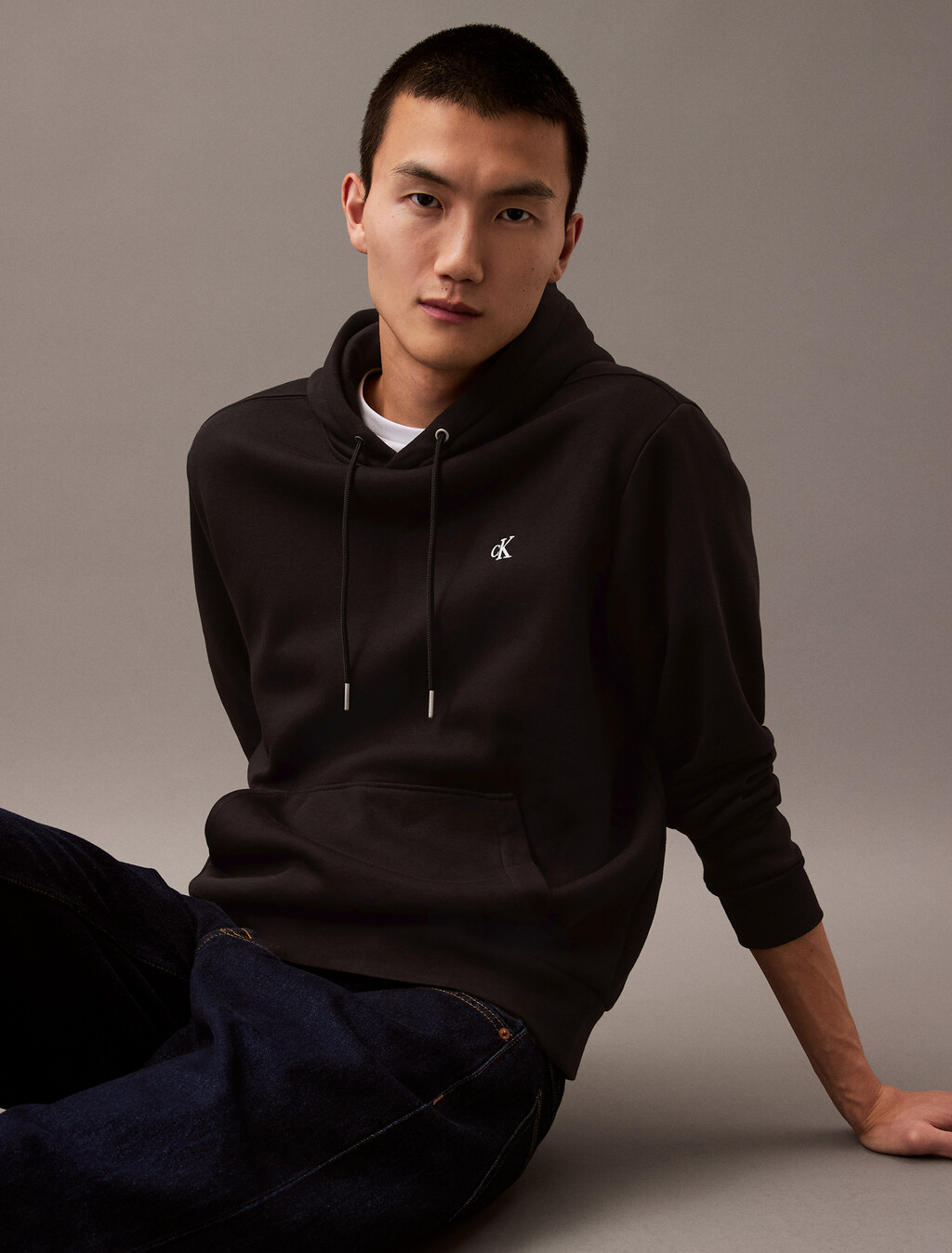 Archive Logo Fleece Hoodie, Black Beauty, hi-res
